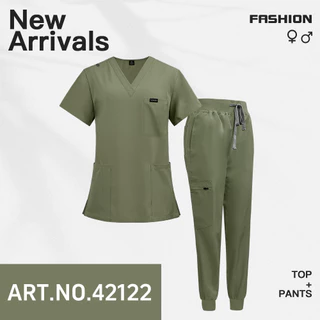 🔥พร้อมส่งค่ะ🔥 ชุดสครับ ชุดพยาบาล (เสื้อ+กางเกง) 42122