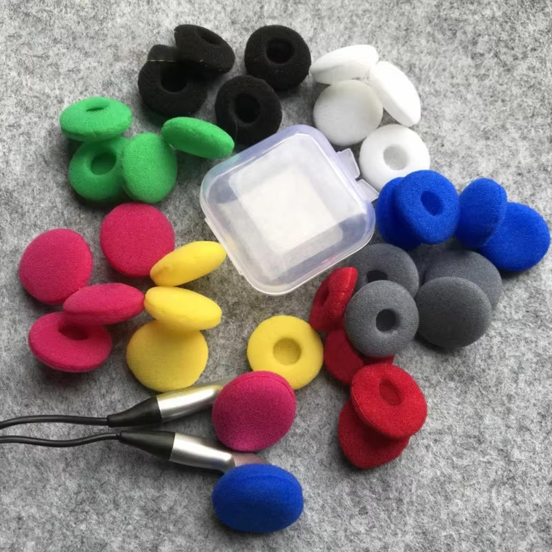 แผ่นรองหูฟังบลูทูธ โฟมเปลี่ยนฟองน้ํา 18 มม. สําหรับหูฟัง MP3/MP4/Mobblie 20 ชิ้น
