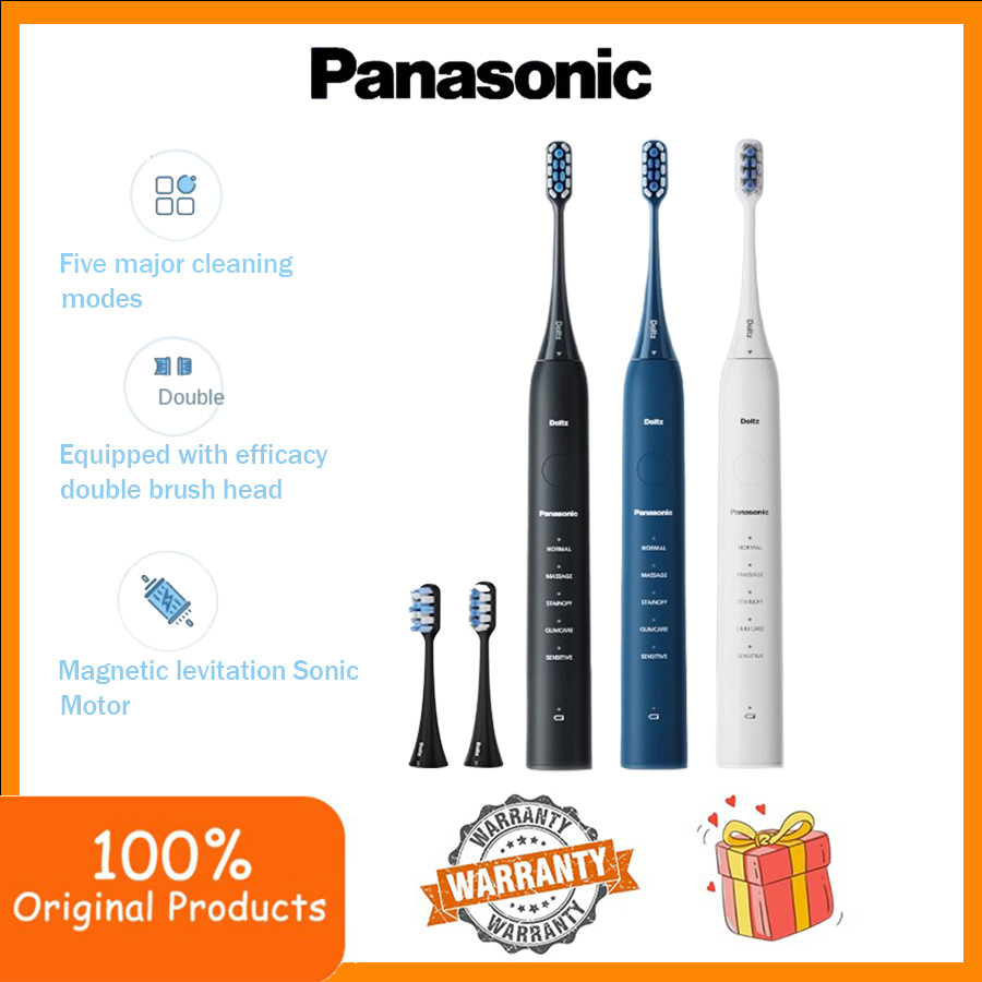 Panasonic EW-DC02 แปรงสีฟันไฟฟ้าแม่เหล็กลอยเสียงคลื่นทําความสะอาดช่องปาก