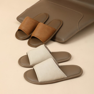 อายูเออร์ รองเท้าแตะผ้าลินินหนังบางเฉียบญี่ปุ่นสบายๆระบายอาก…