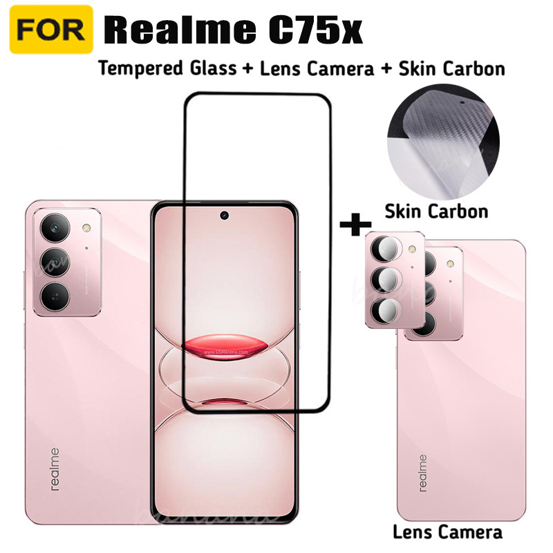สําหรับrealme C75x C75 กระจกนิรภัยป้องกันหน้าจอRealmeหมายเหตุ 60Xหมายเหตุ 60 เลนส์กล้องฟิล์ม + ฟิล์ม