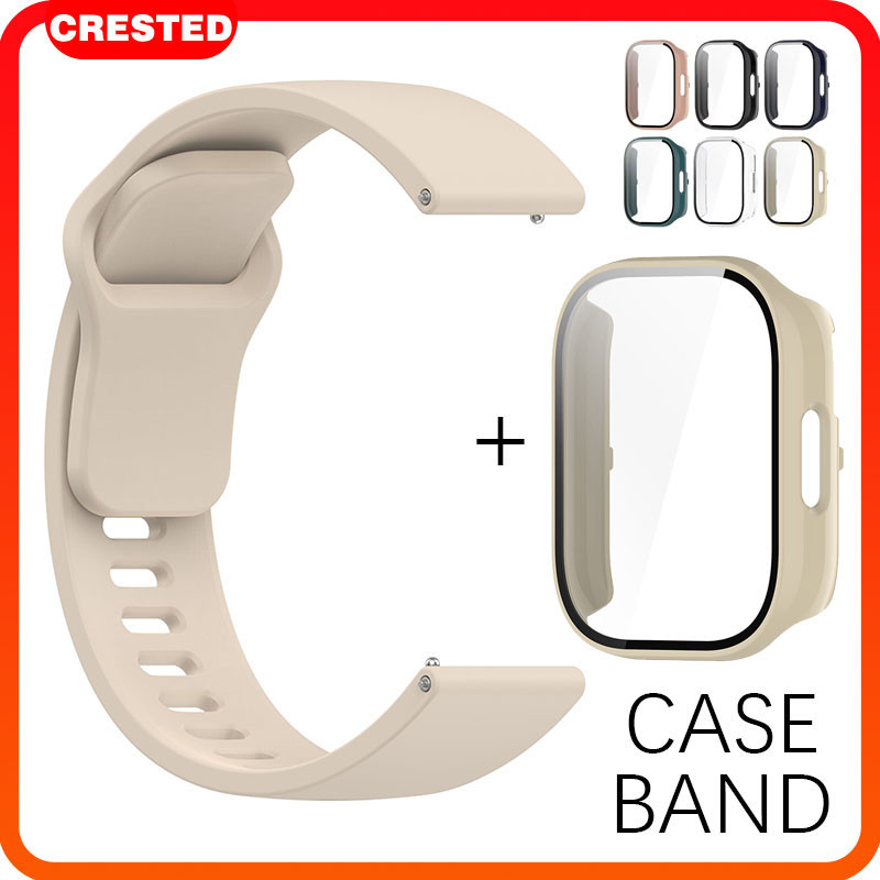 กระจกนิรภัย PC Shell สายยาง for Redmi Watch 5 Active เทปป้องกันหน้าจอ for Redmi Watch 5 Lite