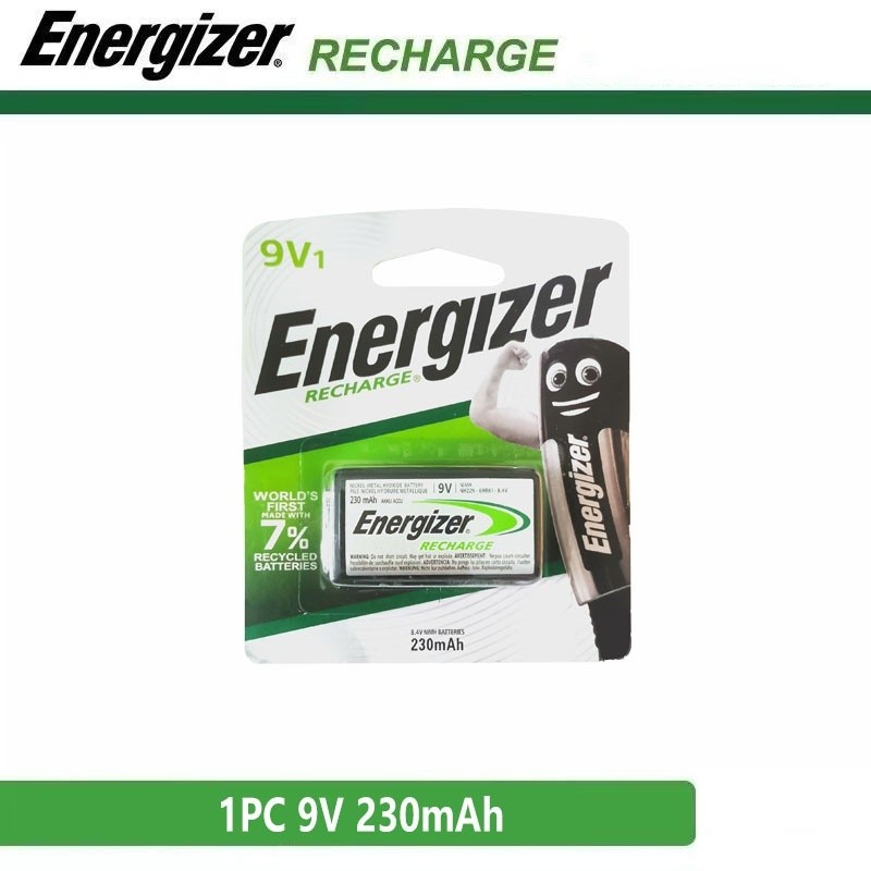 Energizer 9V NiMH เติมเงินแบตเตอรี่ 230mAh (666 ชิ้น)
