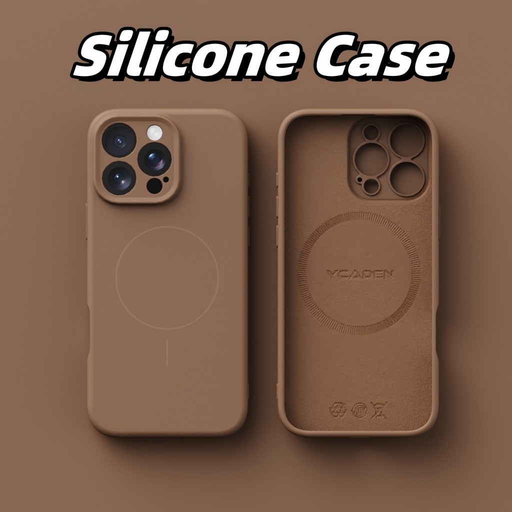 ใหม่ปลอกเคลือบป้องกันลายนิ้วมือซิลิโคนนุ่มเคสโทรศัพท์สําหรับiphone 16 15 14 13 12 11 Pro Max 16e X XR Xs Maxกรณีสีดําหรูหรา16Plusแม่เหล็กกันกระแทกปกหลัง – โปรปัง