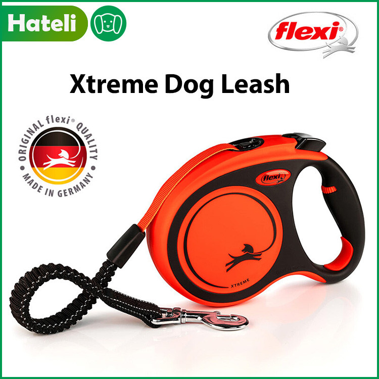 Flexi [Xtreme] สายจูงสุนัข 3M-8M สายจูงไนลอนแบบยืดหดได้อัตโนมัติสําหรับสุนัขภายใต้ 65KG