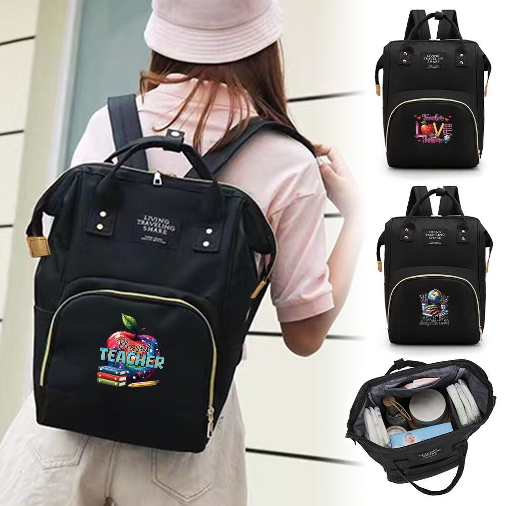 Teacher's Gift for Breastfeeding Mummy Baby Fashion Diaper Bag Backpack Travel Bagpack Women Travel