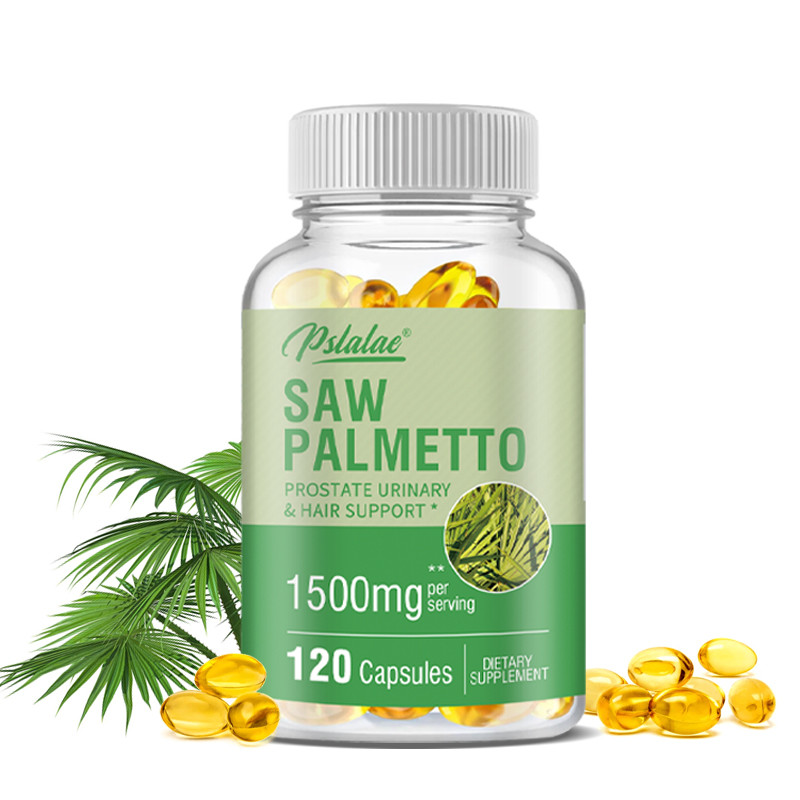 Saw Palmetto Blend - Prostate Health & Hair Support, DHT Blocker - 30/60/120 แคปซูล - เหมาะสําหรับมั