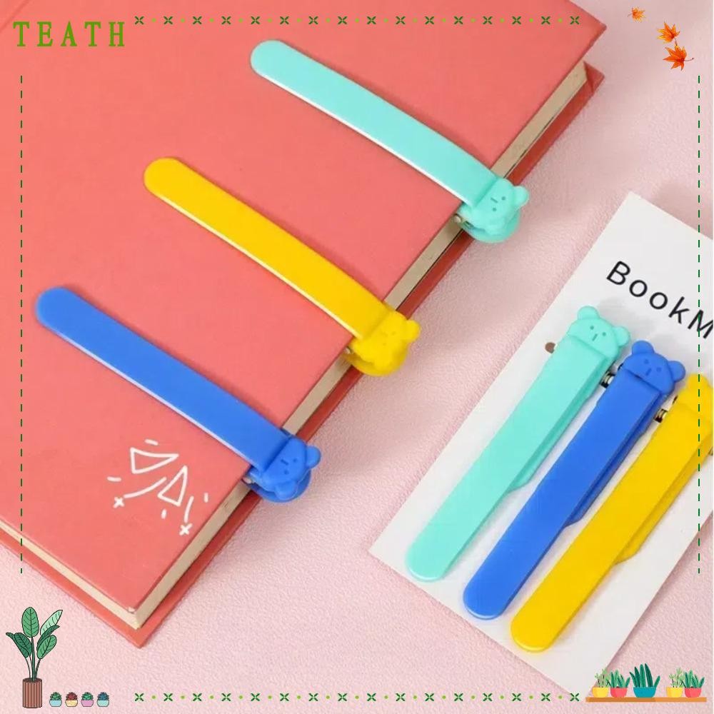 ชาธ 1/3 ชิ้นเครื่องหมายหนังสือ, ติดตามอัตโนมัติอุปกรณ์เครื่องเขียนบุ๊คมาร์คคลิป, ความคิดสร้างสรรค์น่ารักหมีซิลิโคนโน๊ตบุ๊คหน้า ง นอกจากนี้ สําหรับนั