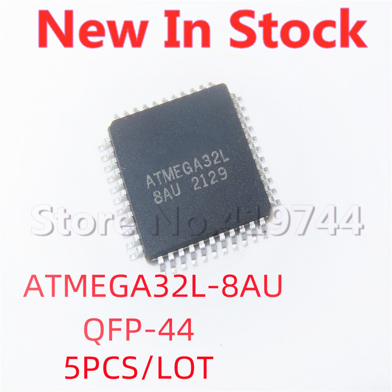 5 ชิ้น/ล็อต 100% คุณภาพ ATMEGA32L-8AU ATMEGA32L SMD QFP-44 microcontroller ชิป 8 บิตในสต็อกใหม่เดิม