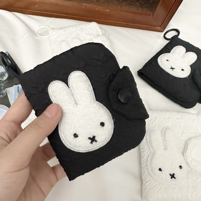 กระเป๋าใส่เหรียญกระต่ายน่ารัก Miffy Rabbit Simple หูฟังกระเป๋า Retro Storage กระเป๋าใส่เหรียญ ID Card Multi-Layer Card Holder ราคา ถูกที่สุด ดีลบีเคเค แกลเลอรีภาพที่ 7