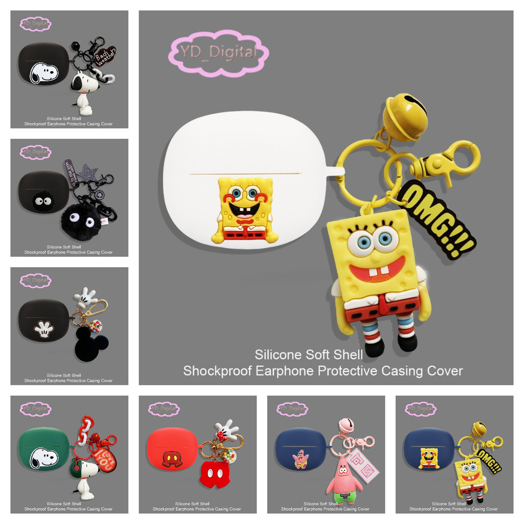 for  1More S20/S20  pro  Earphone Case Snoopy Silicone Headphoe Soft Sleeve Cute Shockproof Headset 