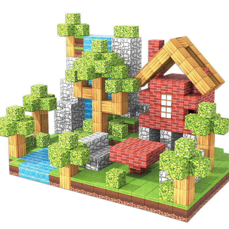 บล็อกแม่เหล็ก My Craft บล็อกแม่เหล็ก Mac บล็อกแม่เหล็กหกด้าน ชุดของเล่น DIY