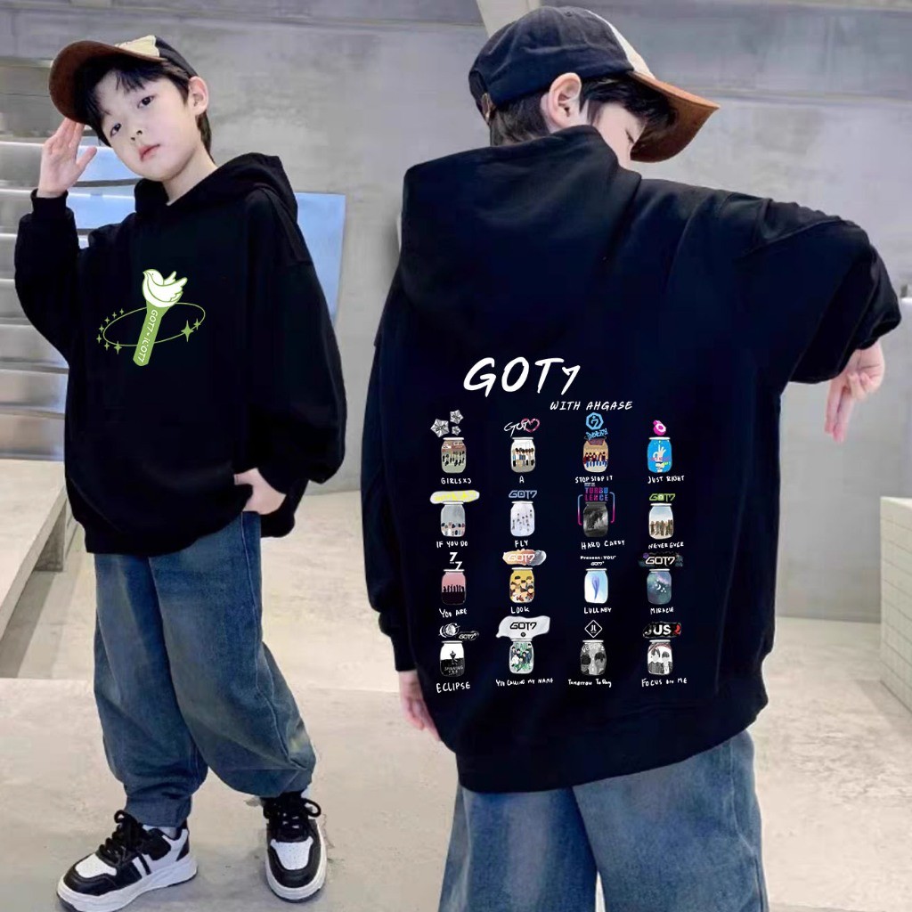 💚GOT7💚 ร้อน!!! เสื้อฮู้ดแขนยาวเด็ก GOT7 IUGOT7 kids hoodies