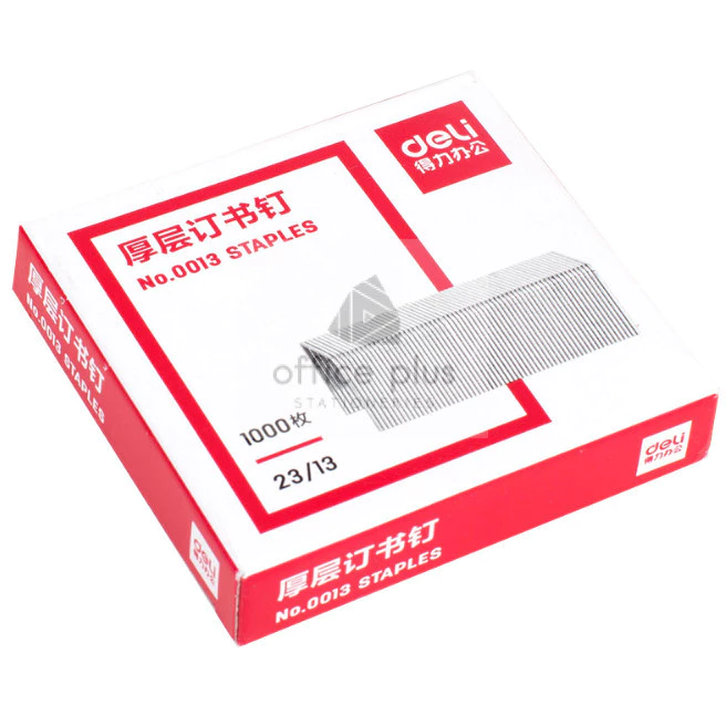 Deli 0013 Staples ลวดเย็บกระดาษเบอร์ 23/13 เหมาะกับการเย็บไม่เกิน 100แผ่น ลูกแม็ก ไส้แม็ค ลวดเย็บกระดาษ พร้อมส่งจากไทย