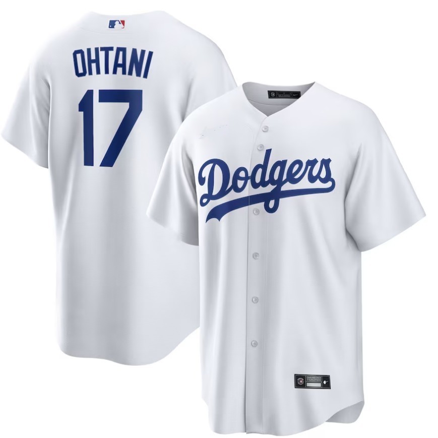 จัดส่งในวันเดียวกัน Los Angeles Dodgers Dodgers Baseball Uniform No. 17 OHTANI Otani Shohei Jersey ป