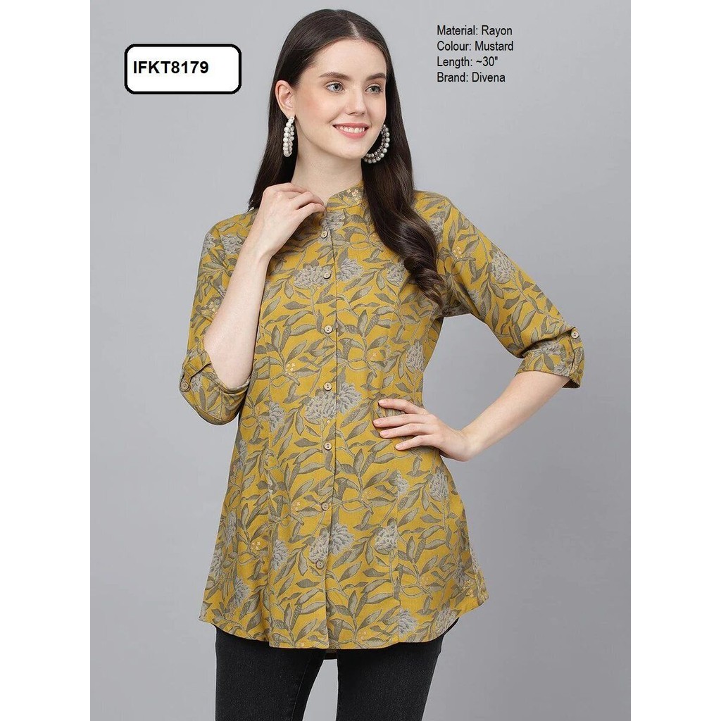 [Size XS (36")] เสื้อ Kurti Short Brand Divena