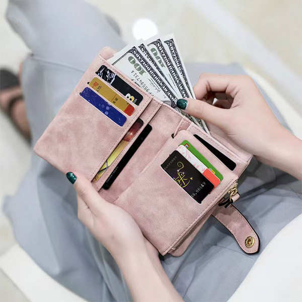 wallet bester_brand กระเป๋าสตางค์ผู้หญิงแบบใหม่ปี2025กระเป๋าใส่เหรียญแบบพับได้แบบเรียบง่าย ins แบบพั