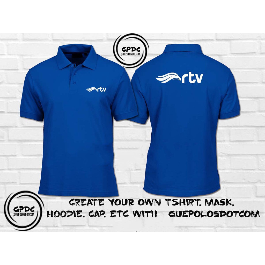 Rtv Poloshirts - เสื้อโปโล RTV - เสื้อยืด RTV - TV Station Polo - Custom Polo - เสื้อยืดคอปก RTV