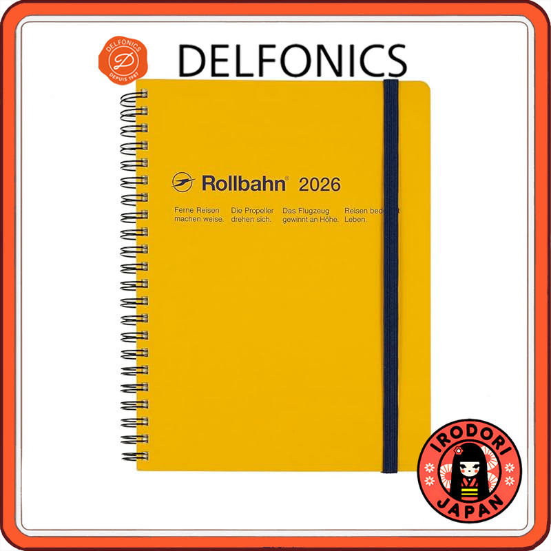 Delphonics 2026 Planner - Rollbahn A5 Monthly Diary Starting October 2025 in Various Colors