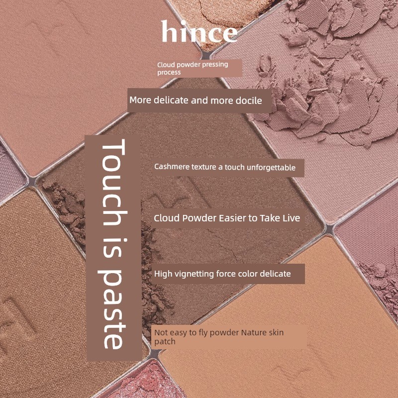 eye palette พาเลทตา Hince Monochrome Eyeshadow Palette v002 Matte Pearlescent Blush Multi-Purpose Co
