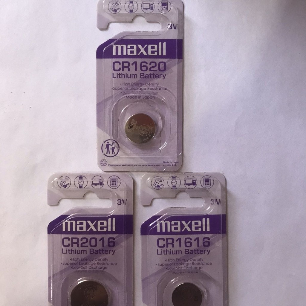 Maxell ปุ่มนําเข้าเดิม CR2016, 1616, 1620..Three momaxell原装 import扣CR2016 1616 1620..三型种号9.16
