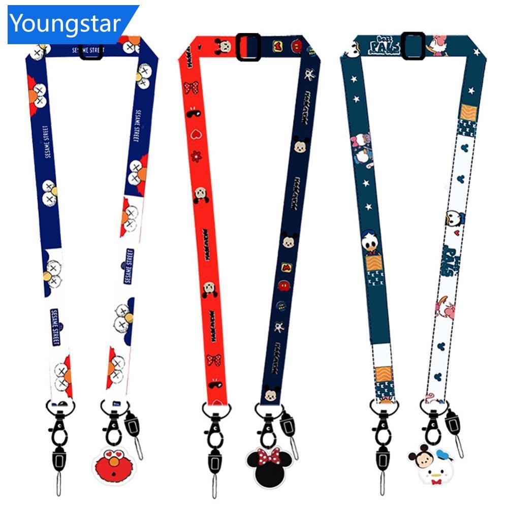 FYY หน้ากากอนามัยแบบปรับได้ สายคล้องลายการ์ตูน ออกแบบพกพาสะดวก ป้องกันตกหล่น มาพร้อมสายคล้องปรับความยาวได้