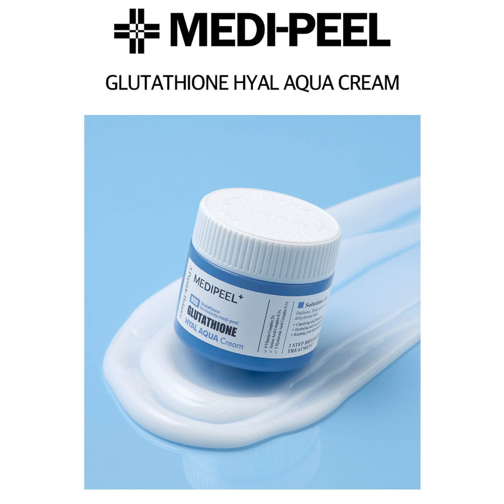 [MediPeel] Glutathione Hyal Aqua Cream 50g, ampoule 30ml, sun serum 50ml, foaming gel cleansing 150ml