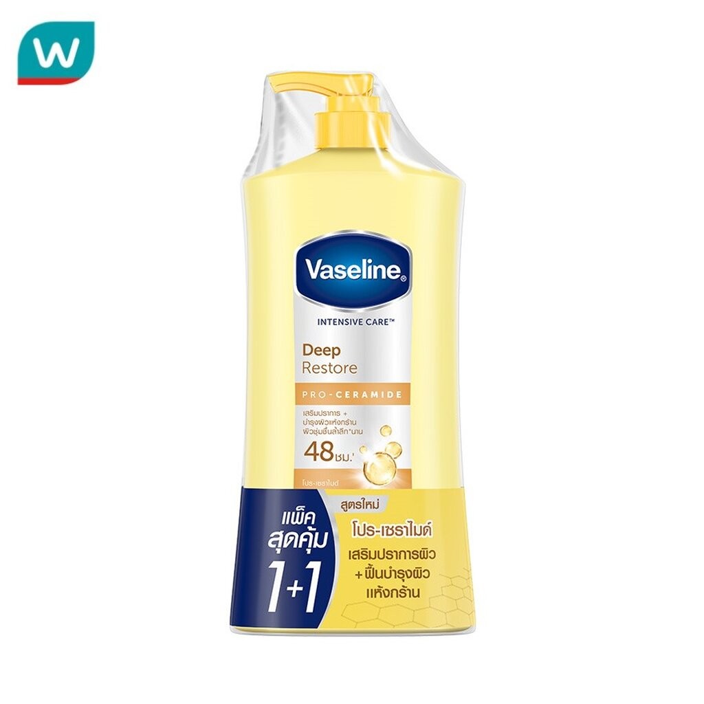 Vaseline วาสลีน อินเทนซีฟ แคร์ ดีพ รีสโตร์ โปร เซราไมด์ 490 มล.แพ็คคู่