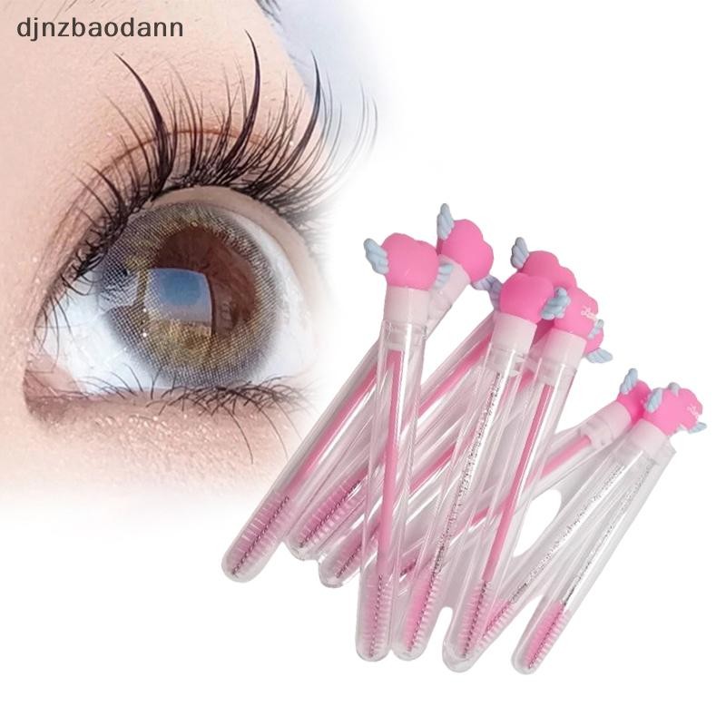 [DJNZ] แปรงขนตาแบบใช้ซ้ําได้ แปรงคิ้ว Applicator พร้อม Love Heart หลอดกันฝุ่นมาสคาร่า Applicators เครื่องมือแปรงแต่งหน้า NGSS