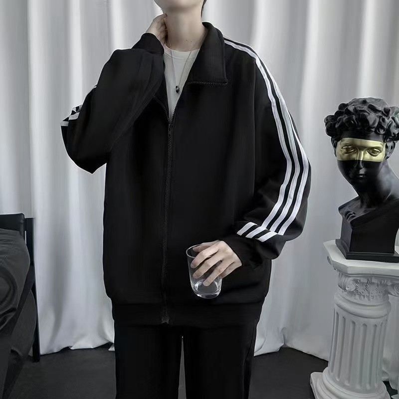Trendy.Man เสื้อแจ็คเก็ตกันหนาวแขนยาวมีซิป S-5XL รูปที่ 5