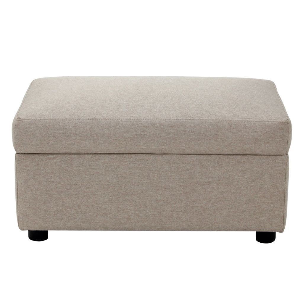 SB Design Square สตูล โซฟา รุ่น RITO สีน้ำตาลอ่อน (83x47x44 ซม.) แบรนด์ KONCEPT FURNITURE