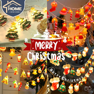 พร้อมส่ง🎅 ไฟคริสต์มาส  โคมไฟ LED การ์ตูนซานตาคลอส เครื่องประดับคริสต์มาส