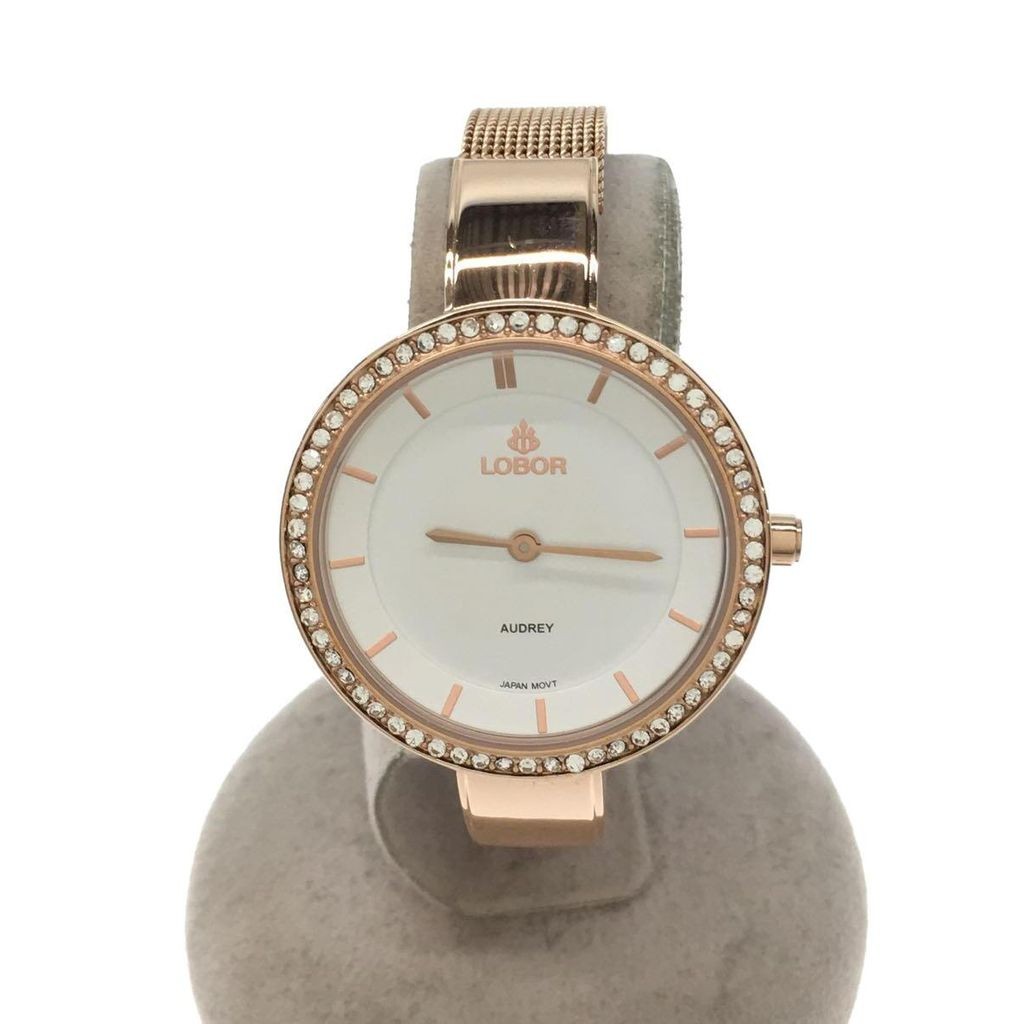 LOBOR Women's Watch Quartz Analog WHT GLD LB3505 Direct from Japan Secondhand