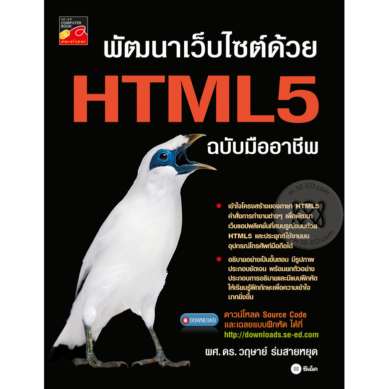 Bundanjai (หนังสือ) พัฒนาเว็บไซต์ด้วย HTML5 ฉบับมืออาชีพ