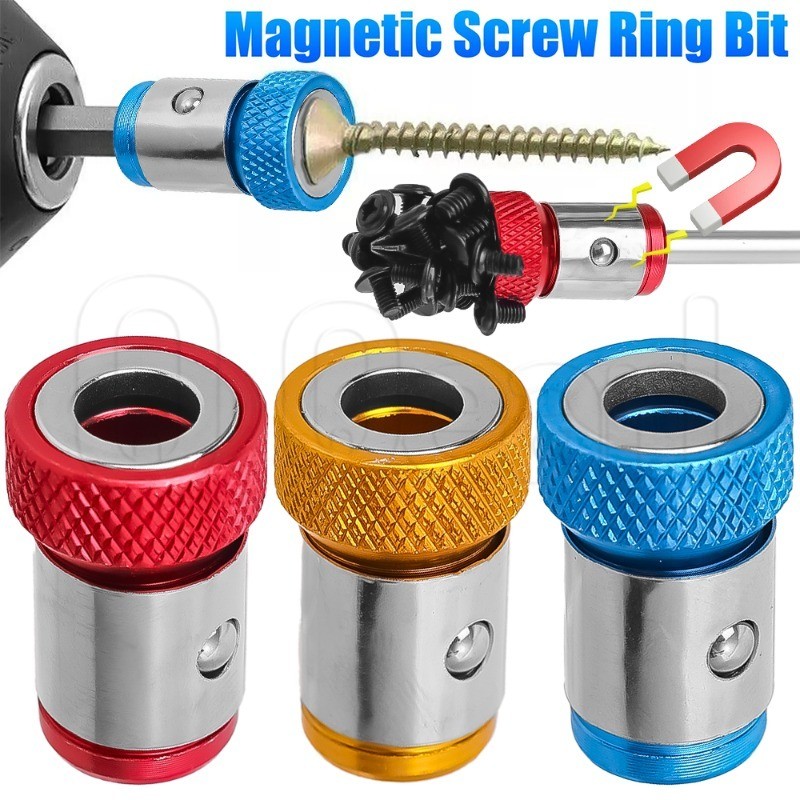 1/2/4 ชิ้นไฟฟ้า Crosshead แหวนแม่เหล็ก - ไขควงผู้ถือหัวบิต - Strong Magnetizer เจาะบิต-ที่ถอดออกได้สว่านไฟฟ้าบิตอะแดปเตอร์-แม่เหล็กไขควงอุปกรณ์เสริม
