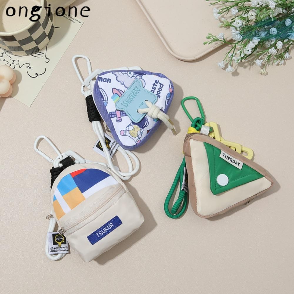 กระเป๋ากระเป๋าสตางค์ ONGIONE พวงกุญแจ|กระเป๋าใส่เหรียญสี, น่ารัก แบบพกพามินิซิปกระเป๋าหนังสือจี้กลางแจ้ง