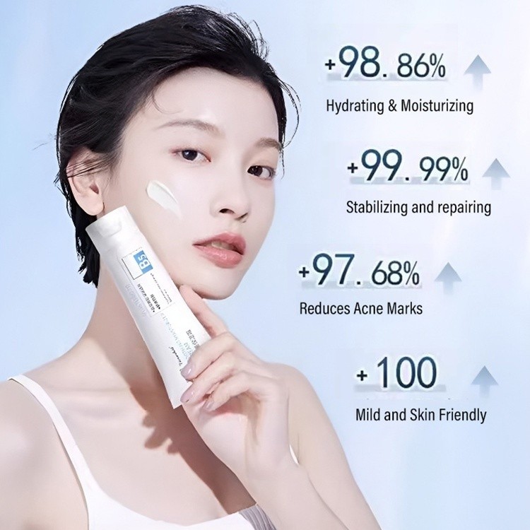【ครีมให้ความชุ่มชื้นพร้อมช่วยลดรอยสิว】วิตามินบี5 ครีมซ่อมแซมชุ่มชื้นบรรเทารอยแดงผิวแพ้ง่าย