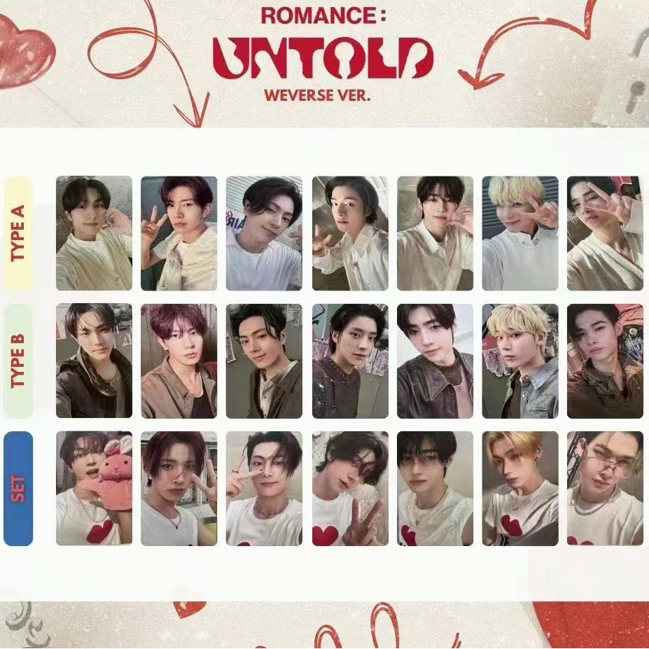 Kpop Enhypen การ์ดสุ่มโปสการ์ด EN Collector Card Jay Jungwon Jake Sunghoon Sunoo