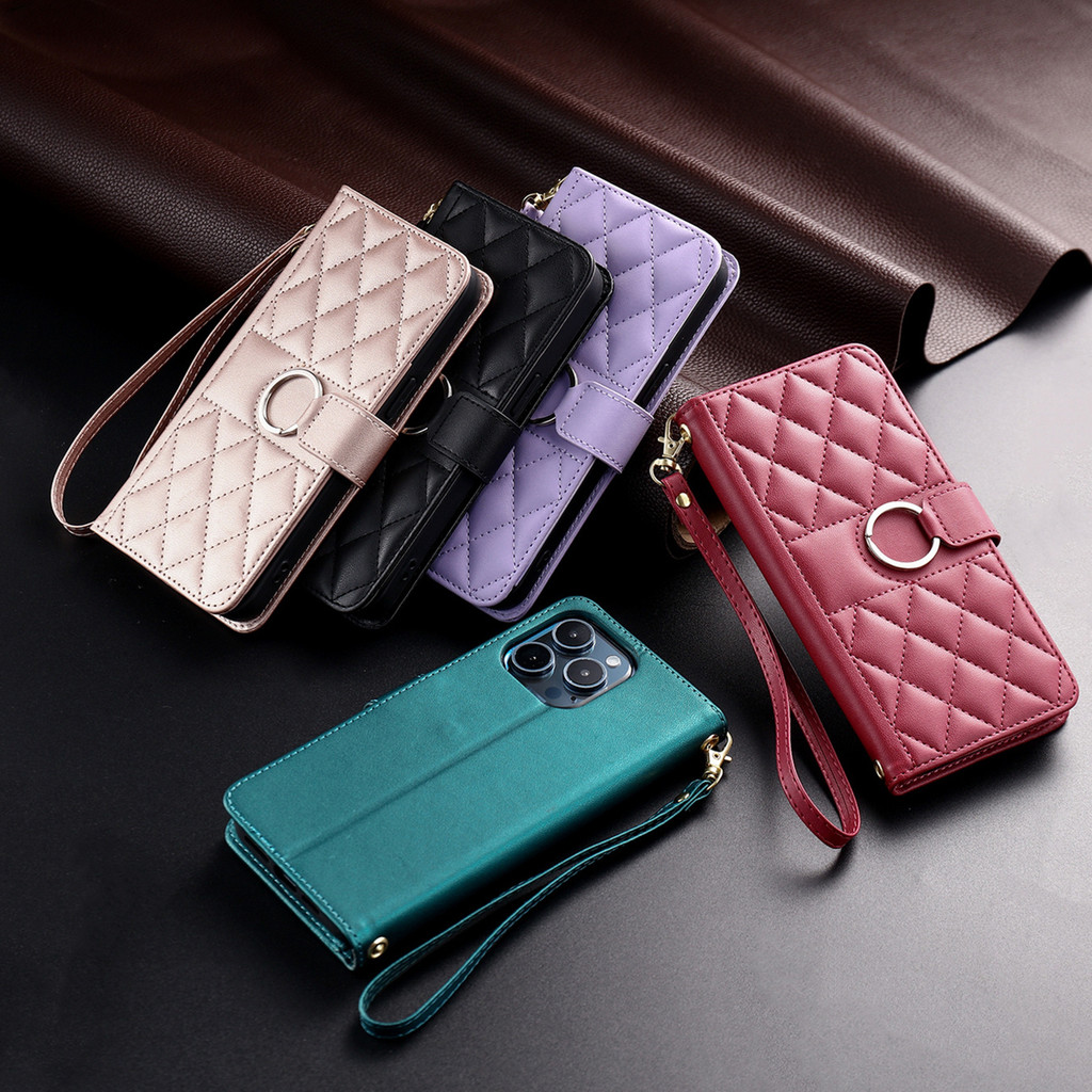 เคสไอโฟน Case for iPhone 6 6s 7 8 SE2 SE3 SE 2 3 2020 2022 XR XS 17 16 15 14 Plus 13 Pro Max 17Promax 16Promax 15Promax 13Promax 16+ 15+ เคสโทรศัพท์หนังฝาพับพร้อมช่องใส่บัตรสําหรับ Splice Color PU Faux Leather Magnetic Wallet ซองมือถือ ฝาพับหนัง BF33
