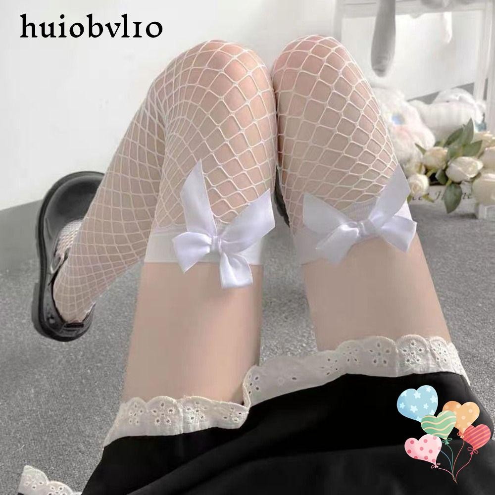 ฮูโอบีวีแอล10ถุงเท้ายาวเหนือเข่า,สาวหวานสีดําสีขาวผู้หญิงถุงเท้า,พังก์โกธิคกุทัณฑ์ต้นขาแหอวนถุงน่อง