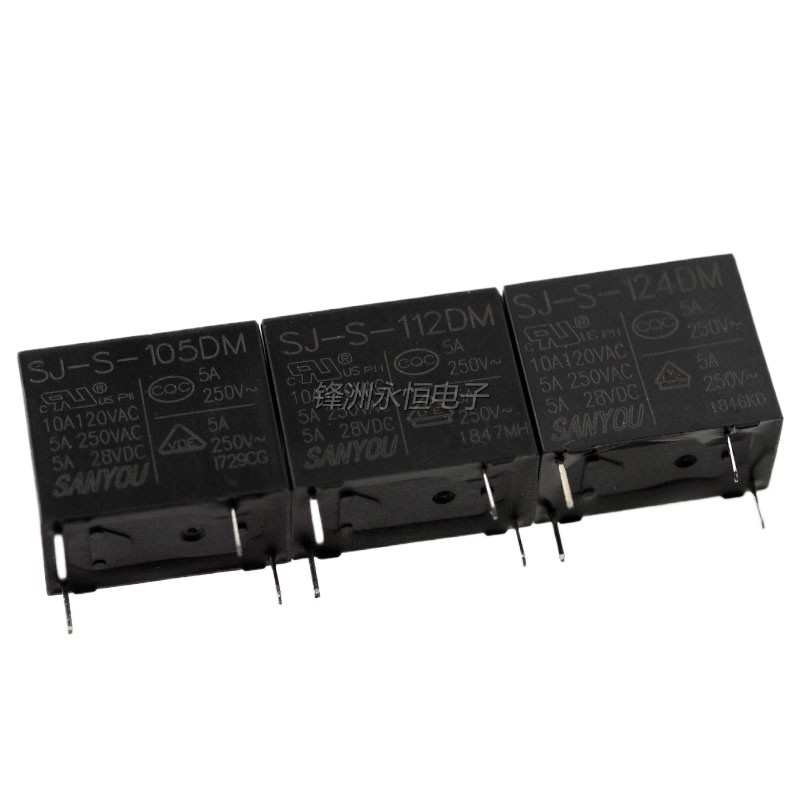 Sj-s-105 112 124DM 4 Pin 5A250V Agent Sanyou รีเลย์ SJ-SH-112DM2 (ex)