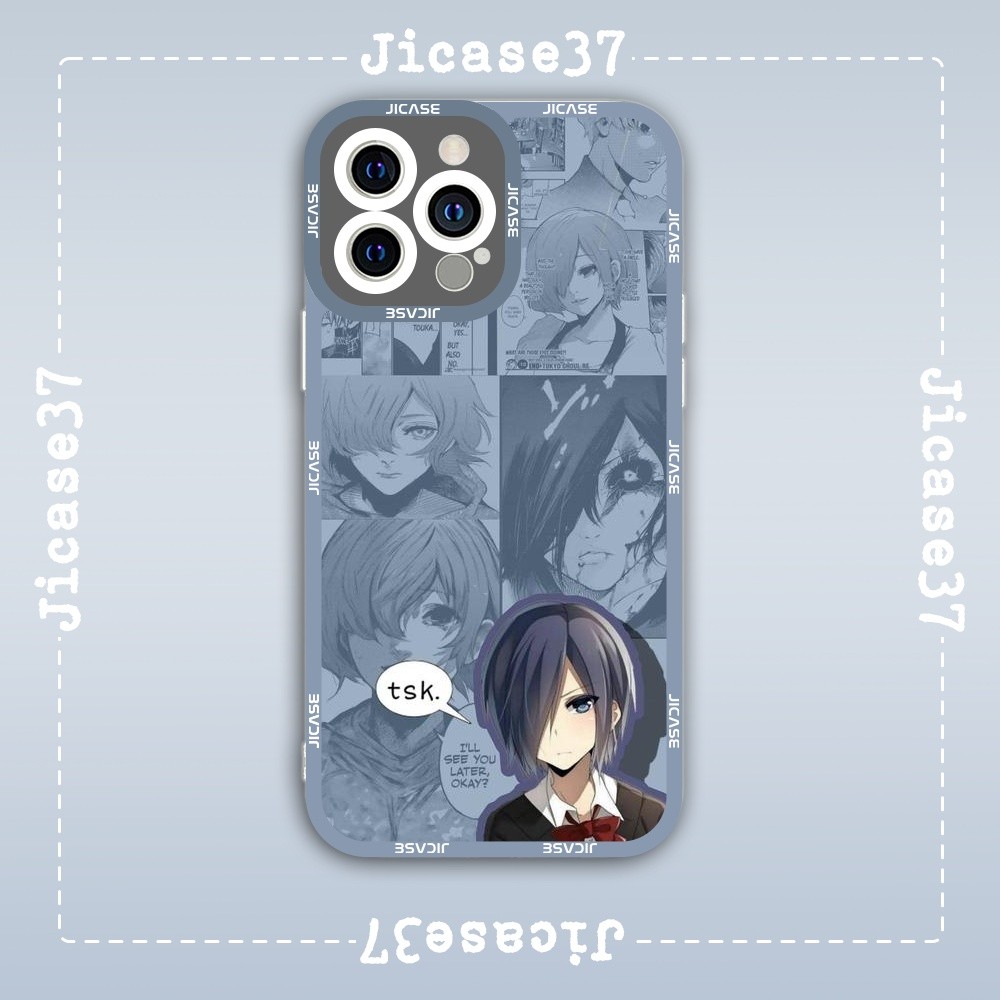 เคส iPhone Square Edge Samsung Xiaomi Oppo อะนิเมะ Tokyo Ghoul Tokyo Ghoul ตัวละคร Touka Kirishima