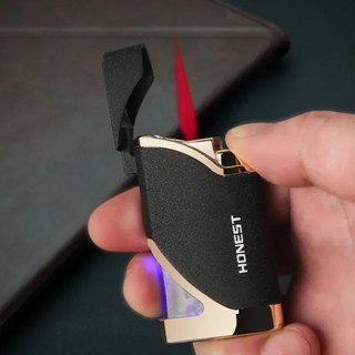 HONEST ไฟแช็คไอพ่น ไฟฟู่ ไซน์สวยหรู หัวพ่นไฟ หัวพ่นแก๊ส แบบเ…