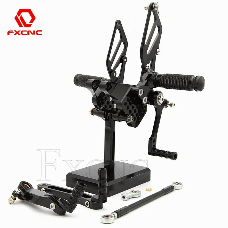 XF CNC Reversed Rearset Footpeg For Ducati 749 999 748 919 996 998 GP Shifter Adjustable Motorcycle 