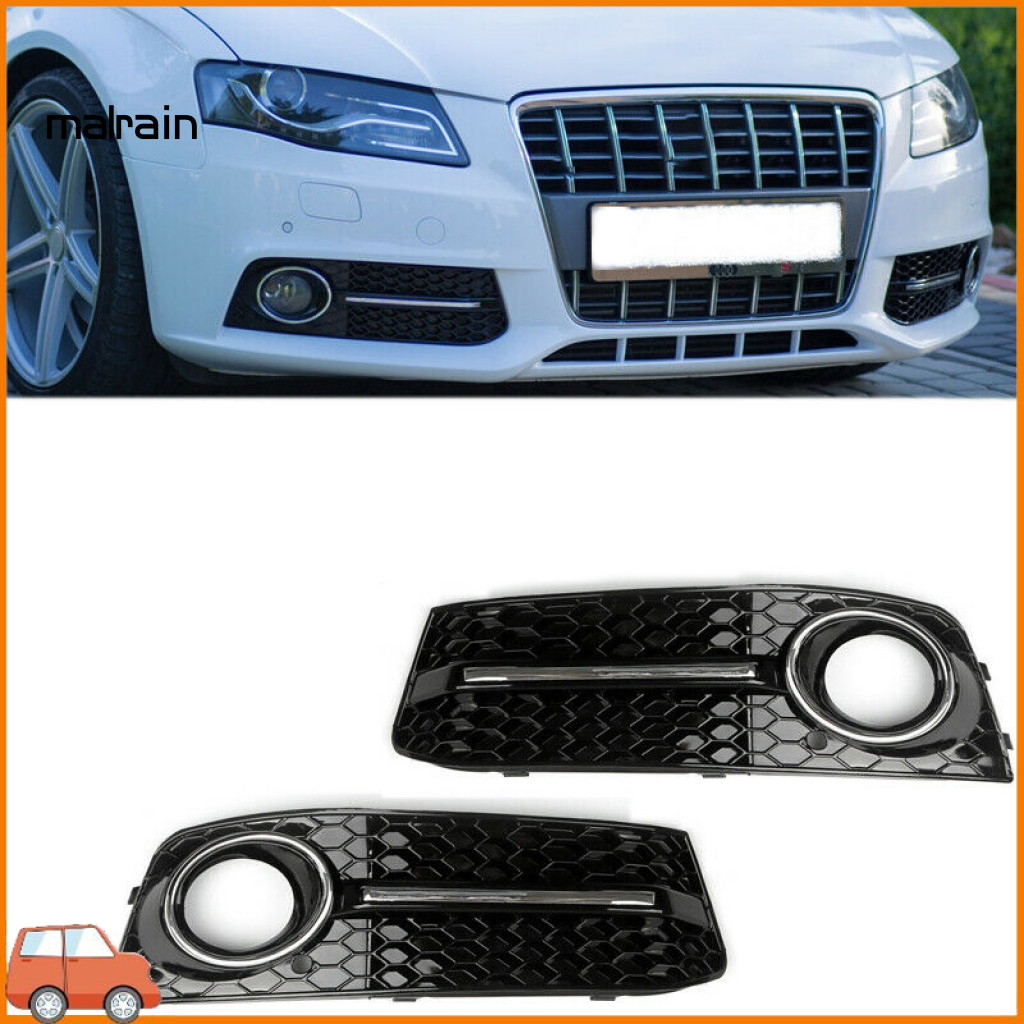 [Ma] ตะแกรงไฟตัดหมอก ABS L/R เตาย่างไฟตัดหมอก 8KD807681ค 8เคดี807682C ที่เชื่อถือได้สําหรับ Audi A4 