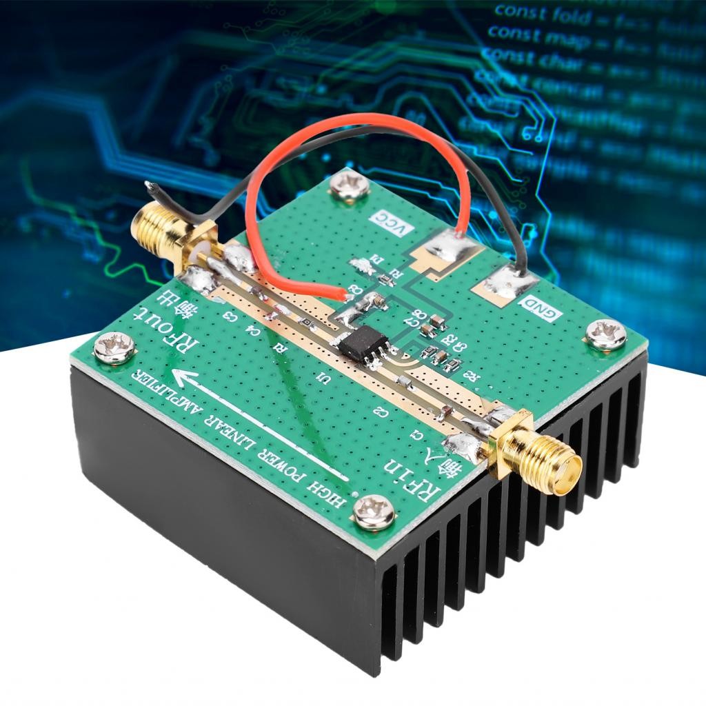 RF2126 เครื่องขยายสัญญาณเสียง RF 400-2700MHz 2.4GHZ 1W แอมป์พร้อมฮีทซิงค์