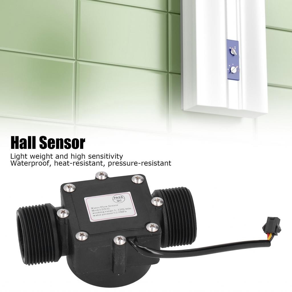 YF‐DN32 G1.65in อุตสาหกรรมเมตรท่อการไหลของน้ําเคาน์เตอร์ Hall Sens