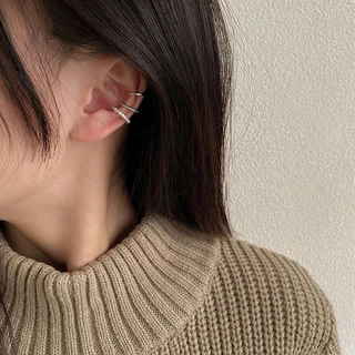 Jinjoo รหัส F01 ต่างหู Ear cuff รุ่น Trio of Elegance (3ชิ้น)