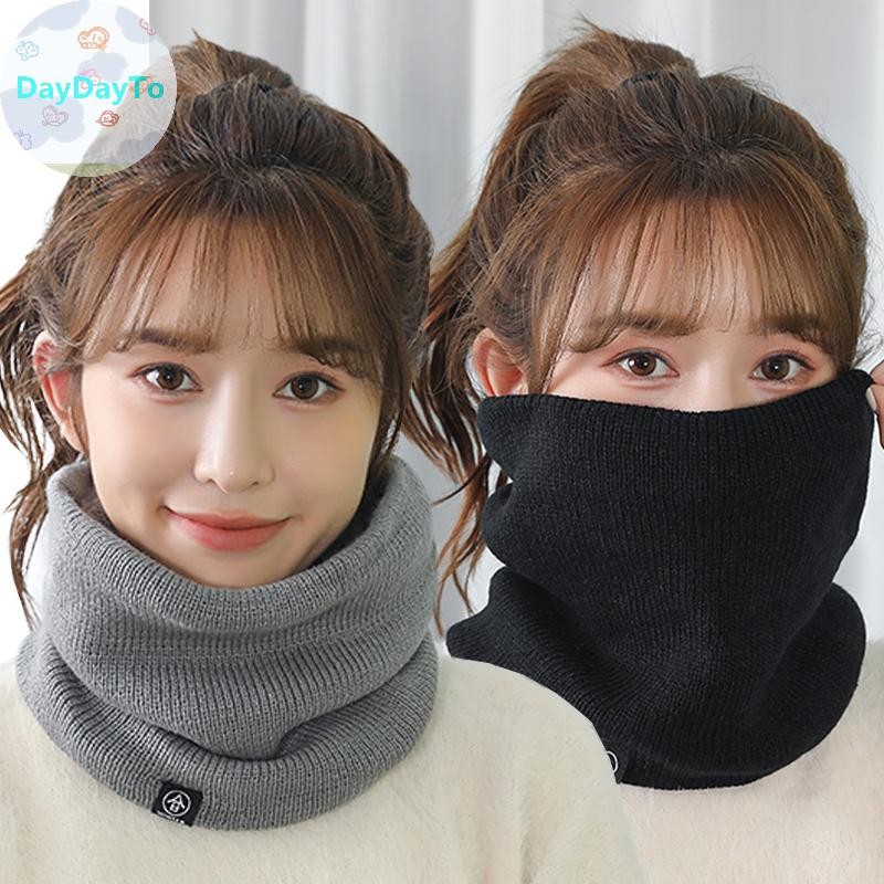 Daydayto ฤดูใบไม้ร่วงและฤดูหนาวกํามะหยี่หนาผ้าพันคอ Unisex เวอร์ชั่นเกาหลีอเนกประสงค์กีฬากลางแจ้งขี่จักรยานเย็นคอ Gaiter TH