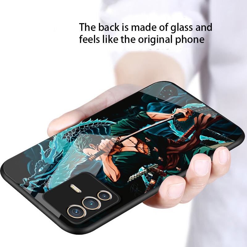 เคสกระจก VIVO V23 5g V23pro 5g เคสกระจกนิรภัยฮาร์ดฝาหลังขอบซิลิคอนอ่อน ราคา ถูกที่สุด ดีลบีเคเค แกลเลอรีภาพที่ 7